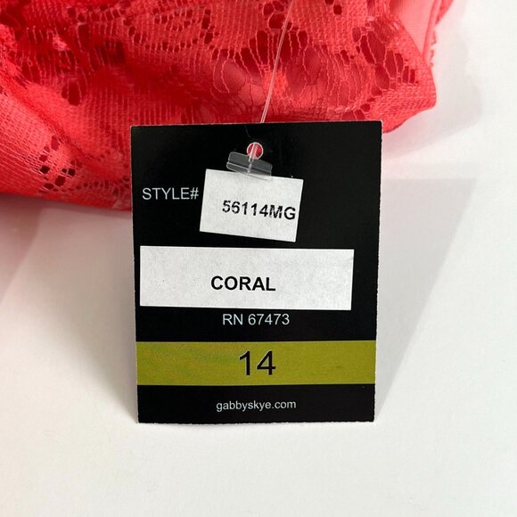 NWT Gabby Skye - Women's Size 14 Dress - Sleeveless Lace Fit & Flare Back Zip - Picture 12 of 16